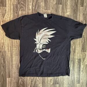 Club Comfort 100% Cotton Made in USA Anime Graphic Tee Black